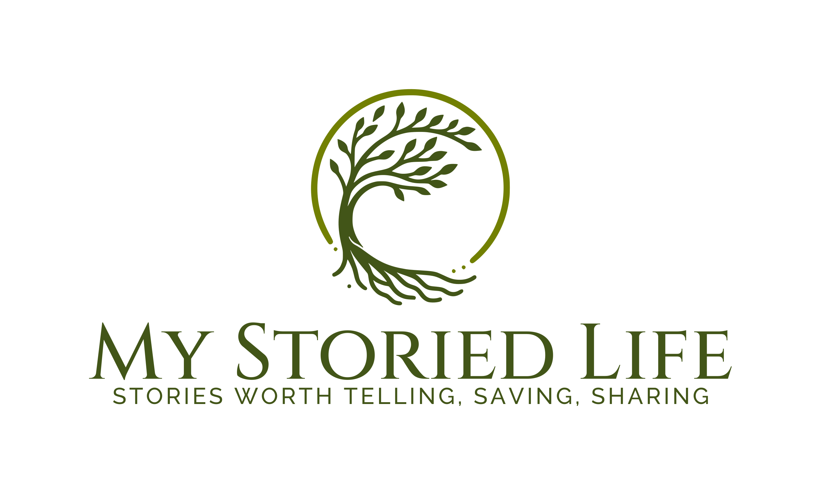 My Storied Life logo with tree design.